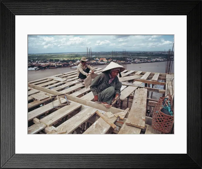 Framed Print : Construction In Saigon Framed Print : Construction In Saigon