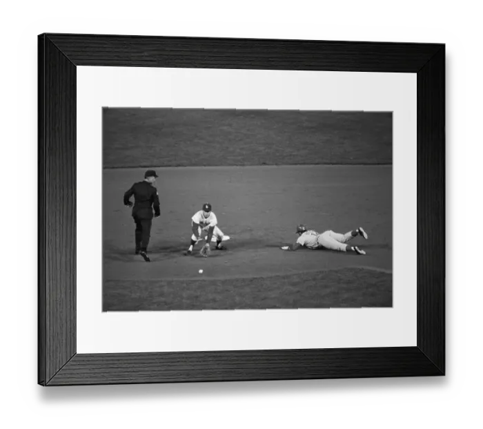 Framed Print : Pete Rose Sliding Into Second Base Framed Print : Pete Rose Sliding Into Second Base