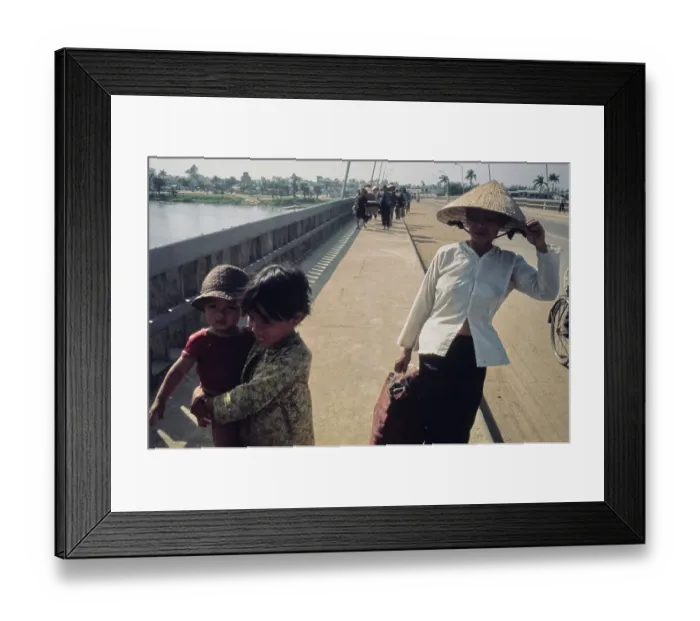 Framed Print : Vietnam War Refugees Framed Print : Vietnam War Refugees