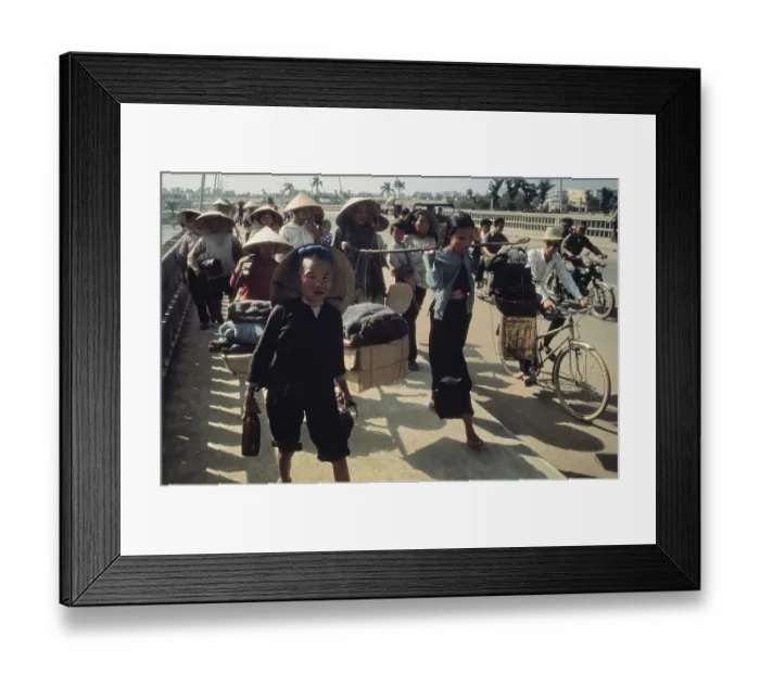 Framed Print : Vietnam War Refugees Framed Print : Vietnam War Refugees