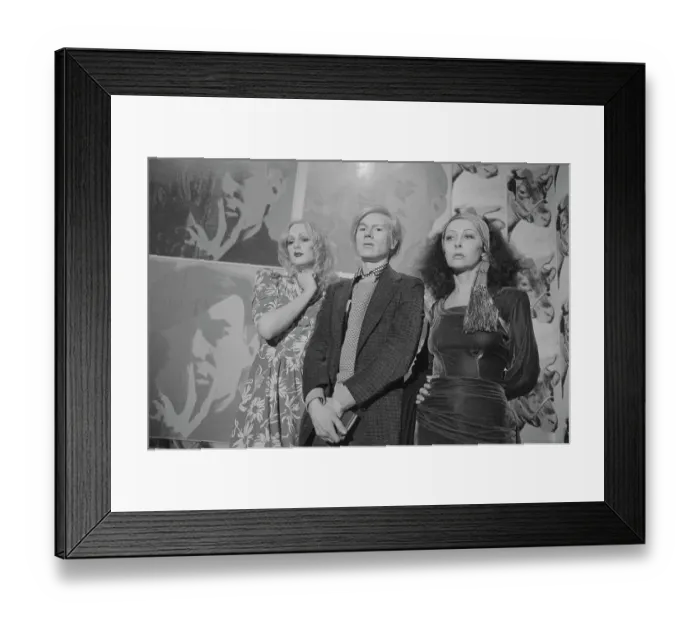 Framed Print : Press Conference for Andy Warhol Exhibition Opening Framed Print : Press Conference for Andy Warhol Exhibition Opening