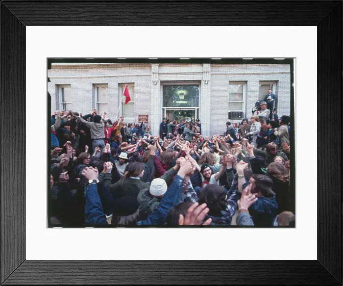Framed Print : Demonstrators Participating in Sit-Down Framed Print : Demonstrators Participating in Sit-Down