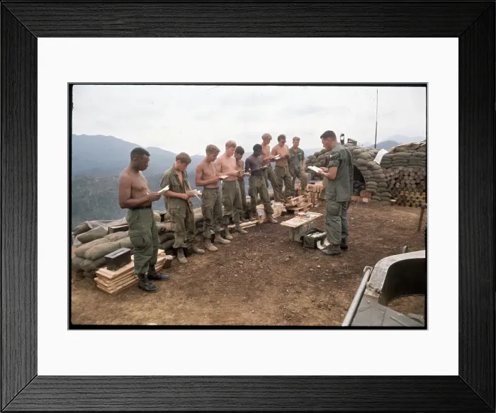 Framed Print : Vietnam Hilltop Church Service Framed Print : Vietnam Hilltop Church Service