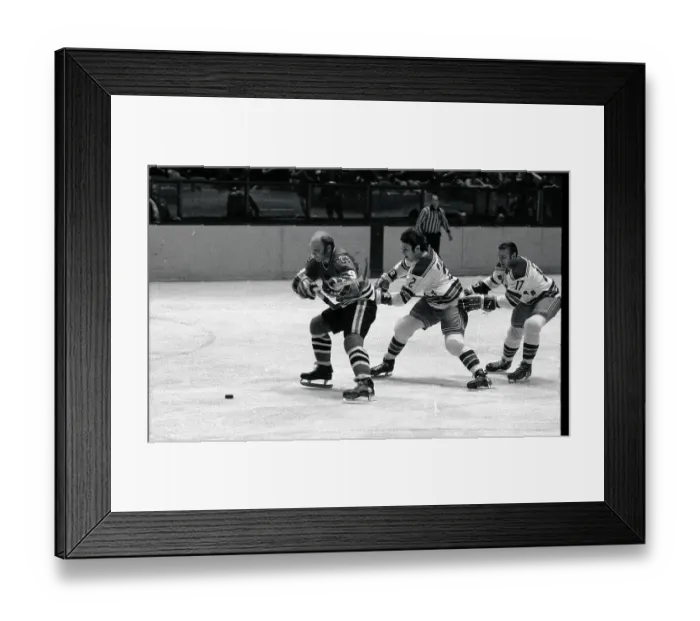 Framed Print : Bobby Hull in Hockey Action Framed Print : Bobby Hull in Hockey Action