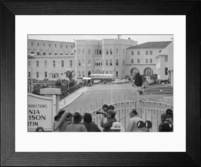 Framed Print : Security For Charles Manson, San Quentin Framed Print : Security For Charles Manson, San Quentin