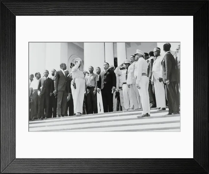 Framed Print : Baby Doc Duvalier Sworn In as President Framed Print : Baby Doc Duvalier Sworn In as President