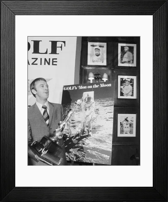 Framed Print : Alan Shepard With Golf Trophy Framed Print : Alan Shepard With Golf Trophy