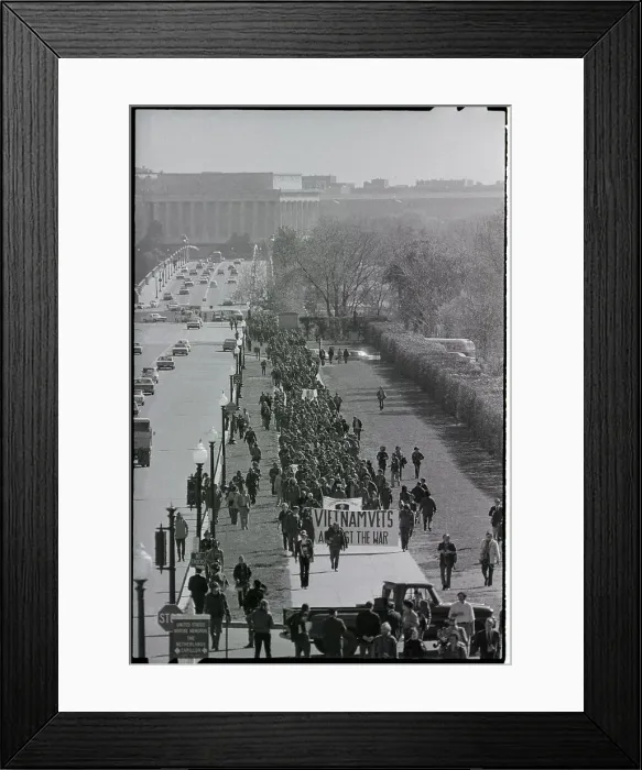 Framed Print : Vietnam Veterans Demonstrate In Dc Framed Print : Vietnam Veterans Demonstrate In Dc