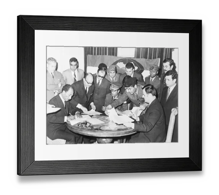 Framed Print : Arab Leaders Sign Treaty Framed Print : Arab Leaders Sign Treaty