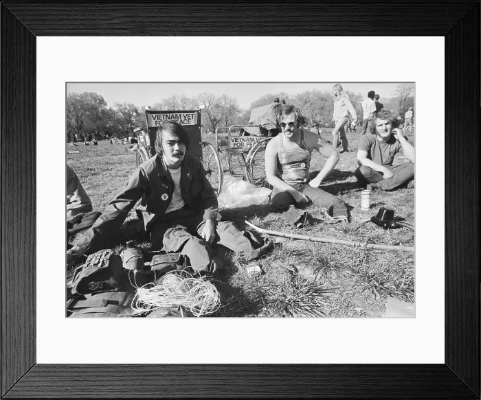 Framed Print : Vietnam Veterans Camp Out on East Potomac Park Framed Print : Vietnam Veterans Camp Out on East Potomac Park