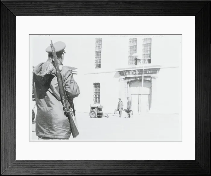 Framed Print : Guard Watching Prison Framed Print : Guard Watching Prison