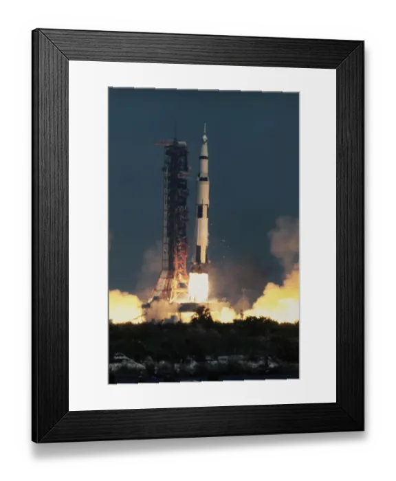 Framed Print : Apollo 16 - Launch Day