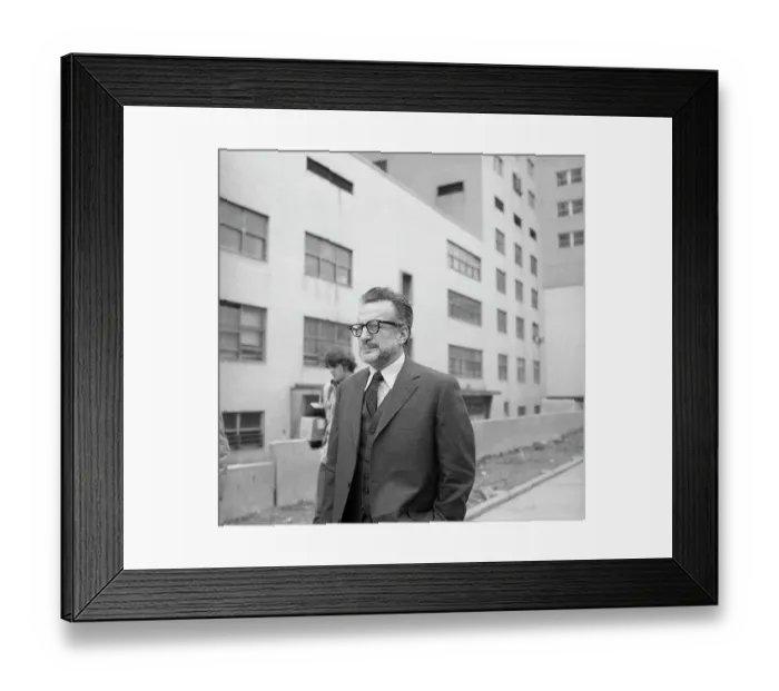 Framed Print : George C. Scott Walking in City Street Framed Print : George C. Scott Walking in City Street