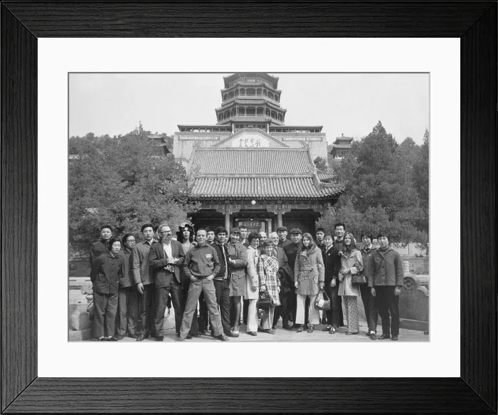 Framed Print : US Table Tennis Team at Summer Palace Framed Print : US Table Tennis Team at Summer Palace