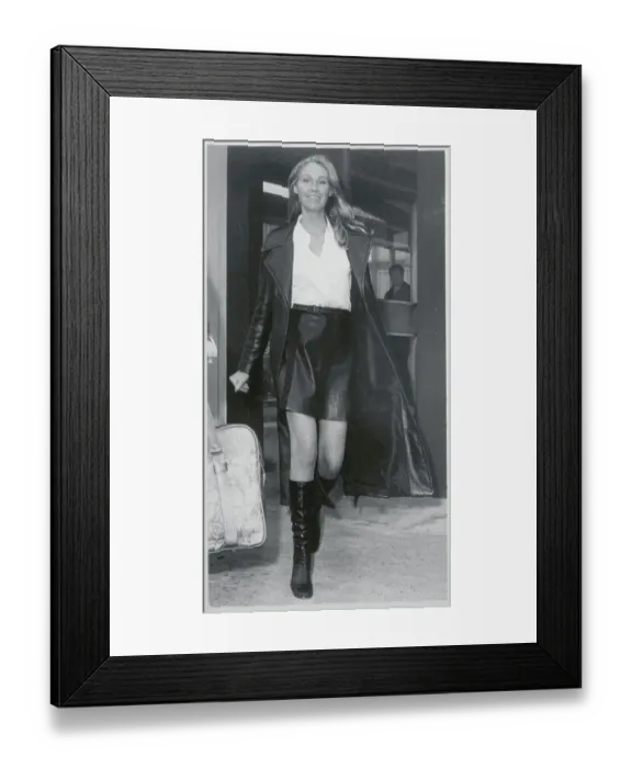 Framed Print : Joan Kennedy in Heathrow Airport Framed Print : Joan Kennedy in Heathrow Airport