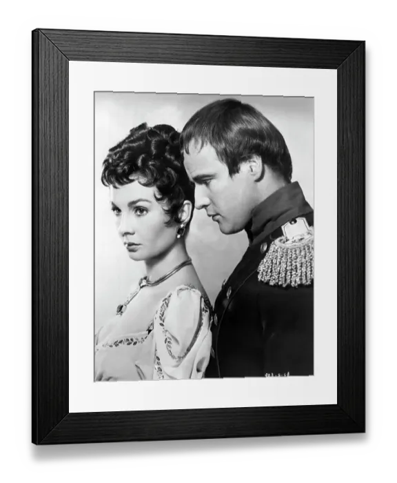 Framed Print : Marlon Brando With Jean Simmons in Desiree Framed Print : Marlon Brando With Jean Simmons in Desiree
