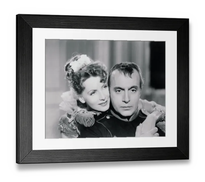Framed Print : Portrait of Charles Boyer with Greta Garbo Framed Print : Portrait of Charles Boyer with Greta Garbo