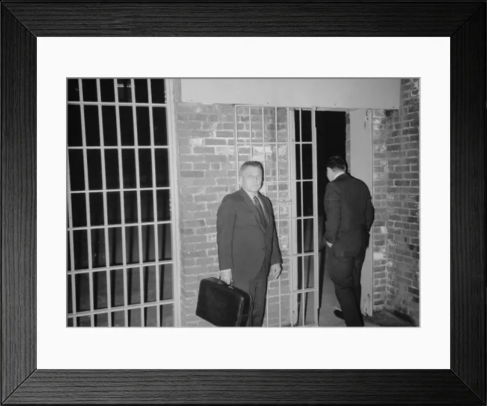 Framed Print : Jimmy Hoffa Returning to Prison Framed Print : Jimmy Hoffa Returning to Prison