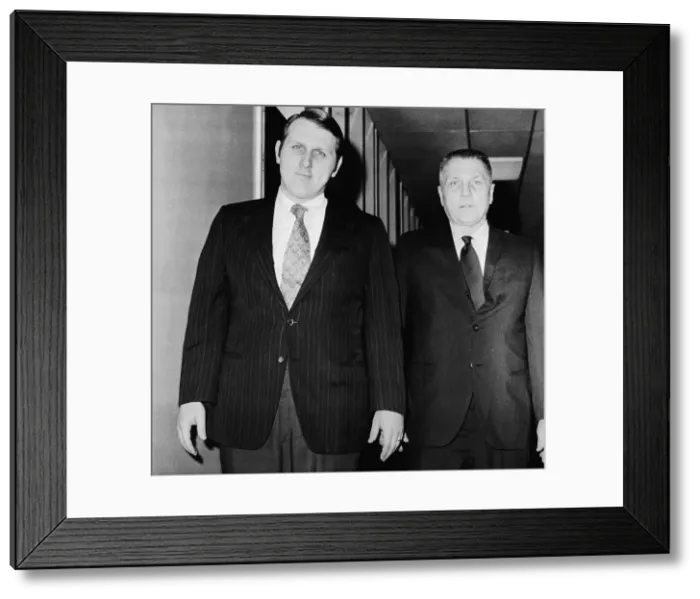 Framed Print : Portrait of Jimmy Hoffa and His Son Framed Print : Portrait of Jimmy Hoffa and His Son