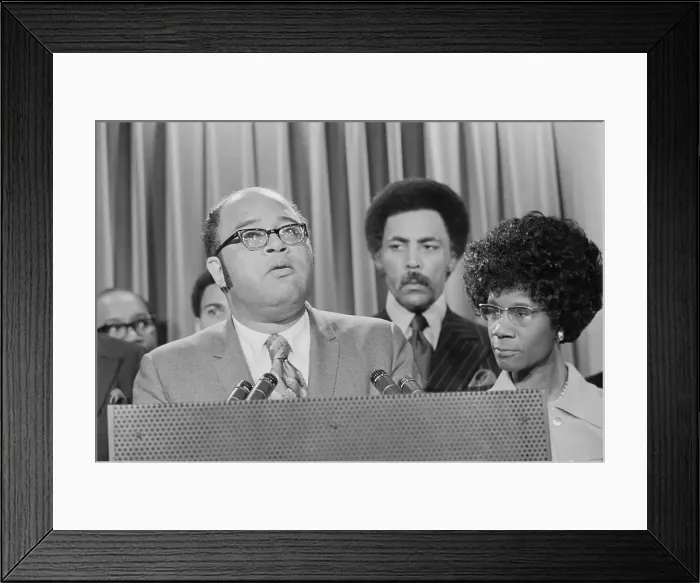 Framed Print : African American House Members in Meeting Framed Print : African American House Members in Meeting