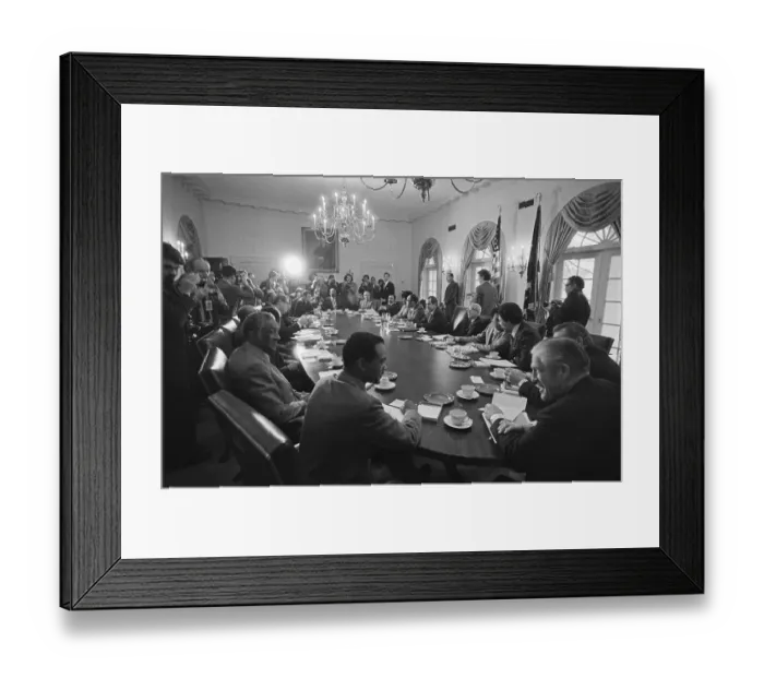 Framed Print : Black Congressmen Meeting with President Nixon Framed Print : Black Congressmen Meeting with President Nixon