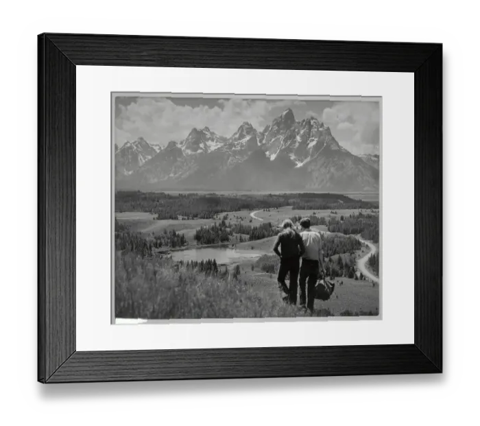 Framed Print : Couple Walking in Scenic View Framed Print : Couple Walking in Scenic View