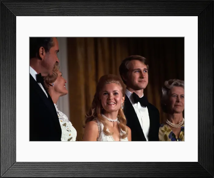 Framed Print : Tricia Nixon and Edward Cox with President and Pat Nixon Framed Print : Tricia Nixon and Edward Cox with President and Pat Nixon