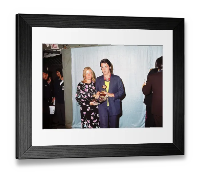 Framed Print : Paul McCartney with Wife Linda at Grammys Framed Print : Paul McCartney with Wife Linda at Grammys