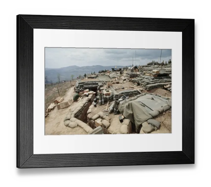Framed Print : Fire Support Base Delta One, Laos