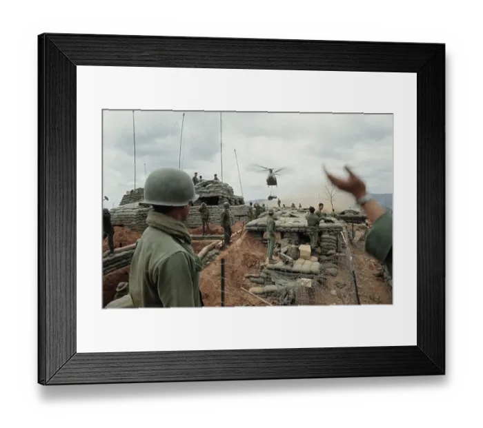 Framed Print : Sandbag Fort, FSB Delta One Framed Print : Sandbag Fort, FSB Delta One
