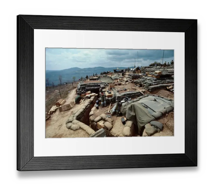 Framed Print : Fire Support Base Delta One in Laos