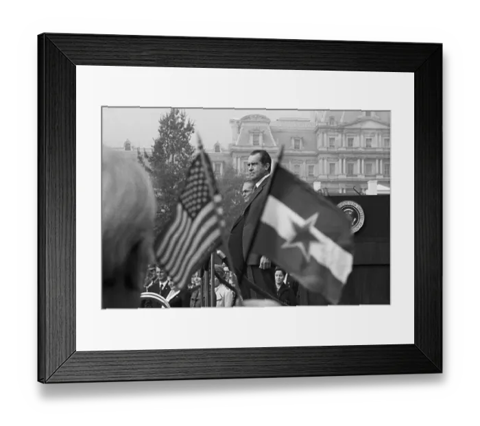 Framed Print : Yugoslavian President Visiting with Richard Nixon Framed Print : Yugoslavian President Visiting with Richard Nixon