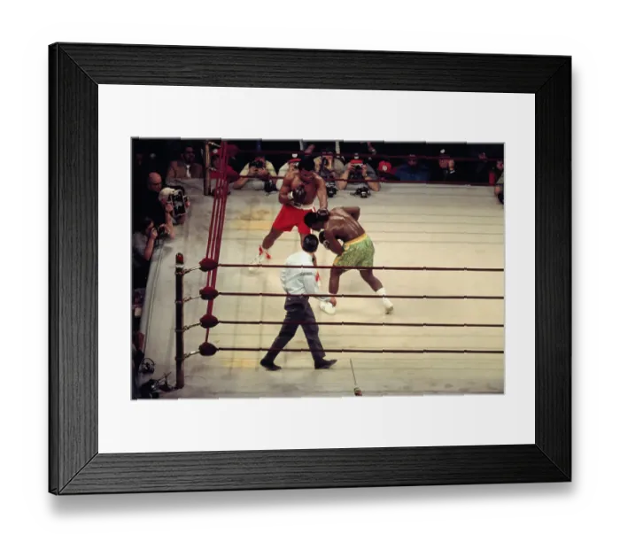 Framed Print : Portrait of Muhammad Ali Boxing Joe Frazier Framed Print : Portrait of Muhammad Ali Boxing Joe Frazier