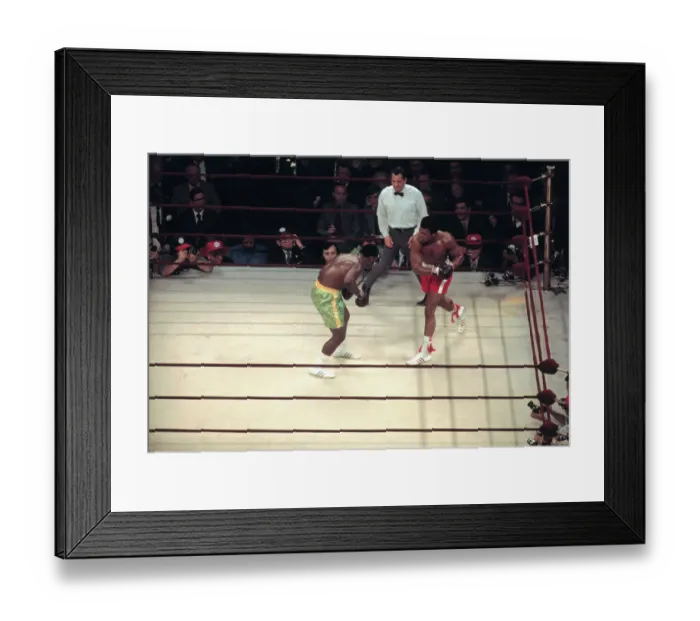 Framed Print : Portrait of Muhammad Ali Boxing Joe Frazier Framed Print : Portrait of Muhammad Ali Boxing Joe Frazier