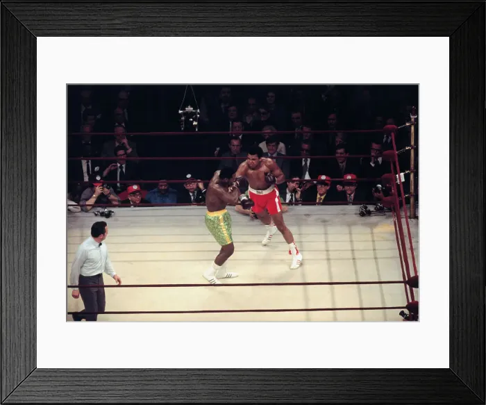 Framed Print : Portrait of Muhammad Ali Boxing Joe Frazier Framed Print : Portrait of Muhammad Ali Boxing Joe Frazier