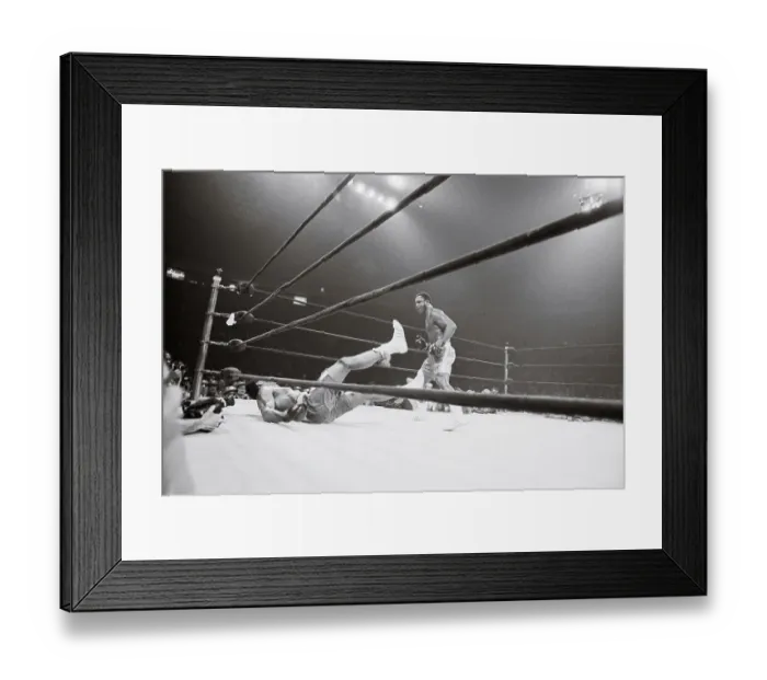 Framed Print : Joe Frazier Knocking Down Muhammad Ali Framed Print : Joe Frazier Knocking Down Muhammad Ali