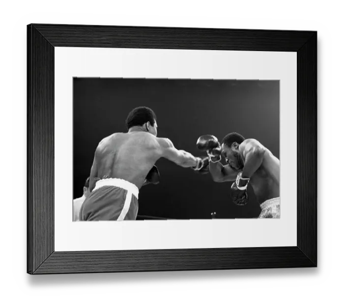 Framed Print : Muhammad Ali Punching Joe Frazier Framed Print : Muhammad Ali Punching Joe Frazier