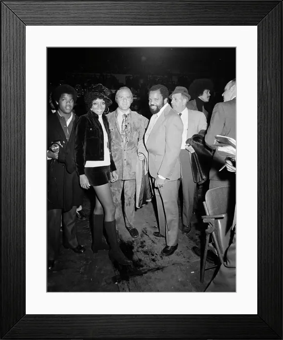 Framed Print : Diana Ross With Berry Gordy Smiling Framed Print : Diana Ross With Berry Gordy Smiling