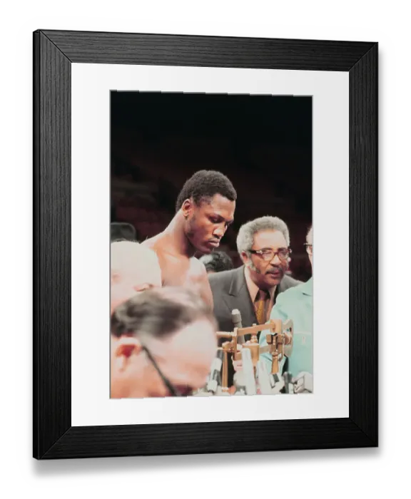 Framed Print : Joe Frazier Weighing In Framed Print : Joe Frazier Weighing In