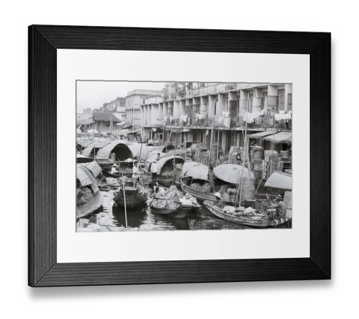 Framed Print : Floating Market on Bangkok Canal Framed Print : Floating Market on Bangkok Canal