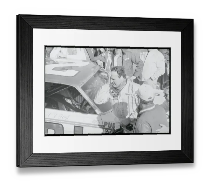 Framed Print : A.J. Foyt at the Miller High Life 500 Framed Print : A.J. Foyt at the Miller High Life 500
