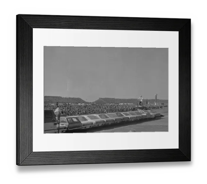 Framed Print : Evel Knievel Jumping Row of Cars Framed Print : Evel Knievel Jumping Row of Cars