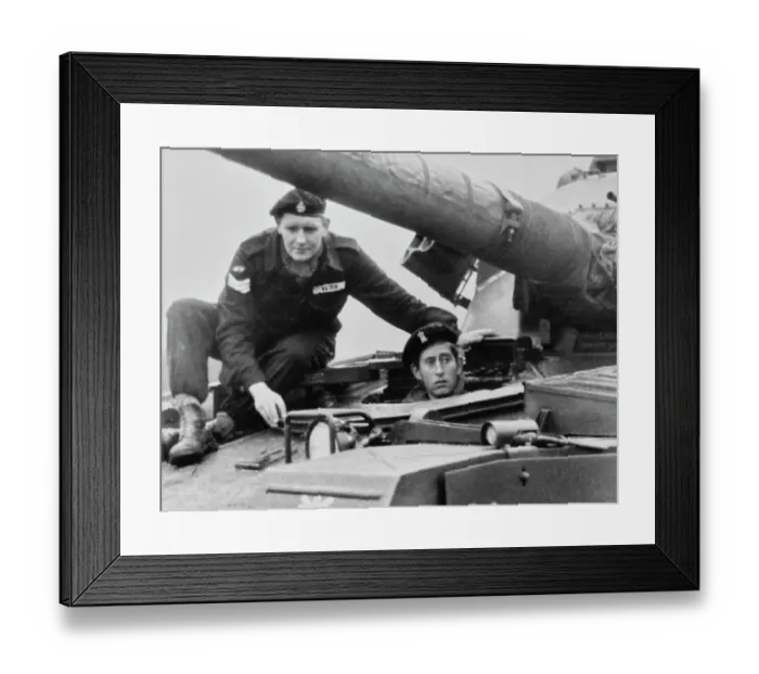 Framed Print : Prince Charles In Tank Framed Print : Prince Charles In Tank