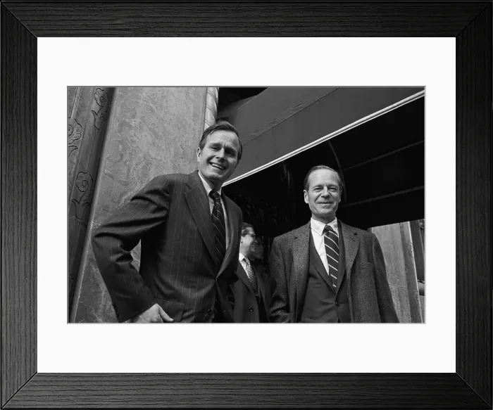 Framed Print : Charles Yost with George Bush Framed Print : Charles Yost with George Bush