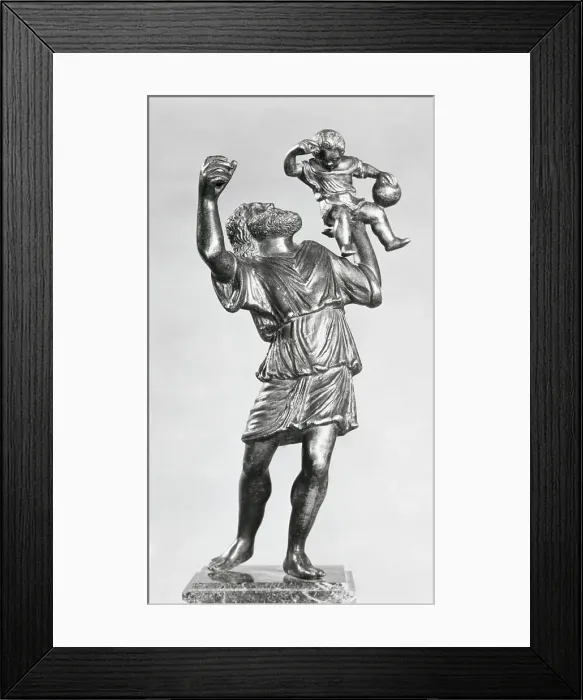 Framed Print : Saint Christopher Carrying the Christ Child With the Globe World Attributed to Bartomeleo Bellano Framed Print : Saint Christopher Carrying the Christ Child With the Globe World Attributed to Bartomeleo Bellano