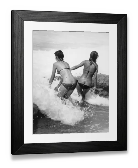 Framed Print : Women in Australian Surf