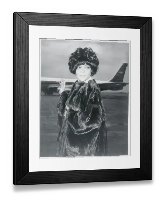 Framed Print : Portrait of Eartha Kitt Framed Print : Portrait of Eartha Kitt