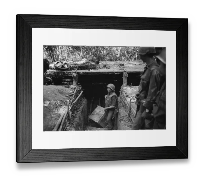 Framed Print : Bunker Discovered On Ho Chi Minh Trail Framed Print : Bunker Discovered On Ho Chi Minh Trail