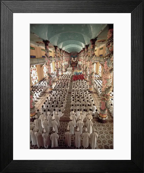 Framed Print : Caodaism In Tay Ninh, 1971 Framed Print : Caodaism In Tay Ninh, 1971