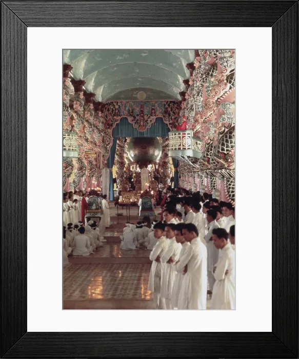 Framed Print : Caodaism In Tay Ninh, 1971 Framed Print : Caodaism In Tay Ninh, 1971